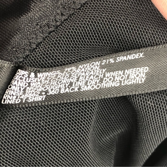 Torrid 44F T-shirt Lightly lined smooth 360° Back smoothing bra black 0873 - Picture 10 of 10